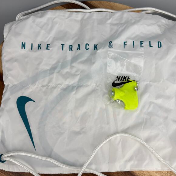 Nike Air Zoom Victory 2 Men\'s 7.5 Track Spikes White/Green (FD8411-100) main image 6